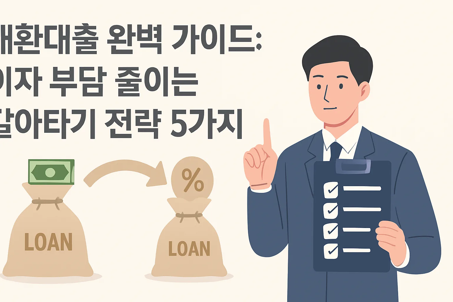 대환대출 완벽 가이드: 이자 부담 줄이는 갈아타기 전략 5가지
