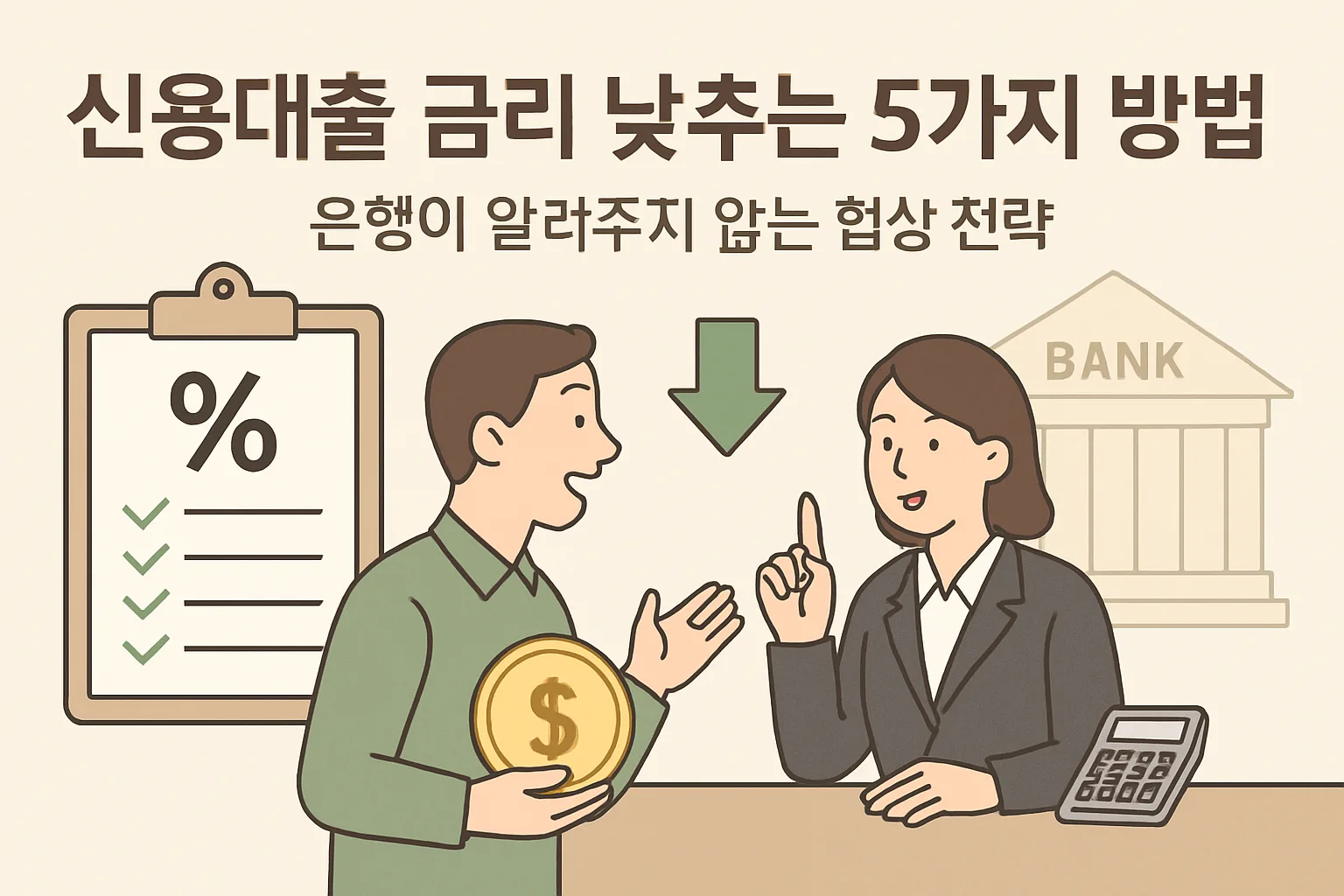 신용대출 금리 낮추는 5가지 방법, 은행이 알려주지 않는 협상 전략