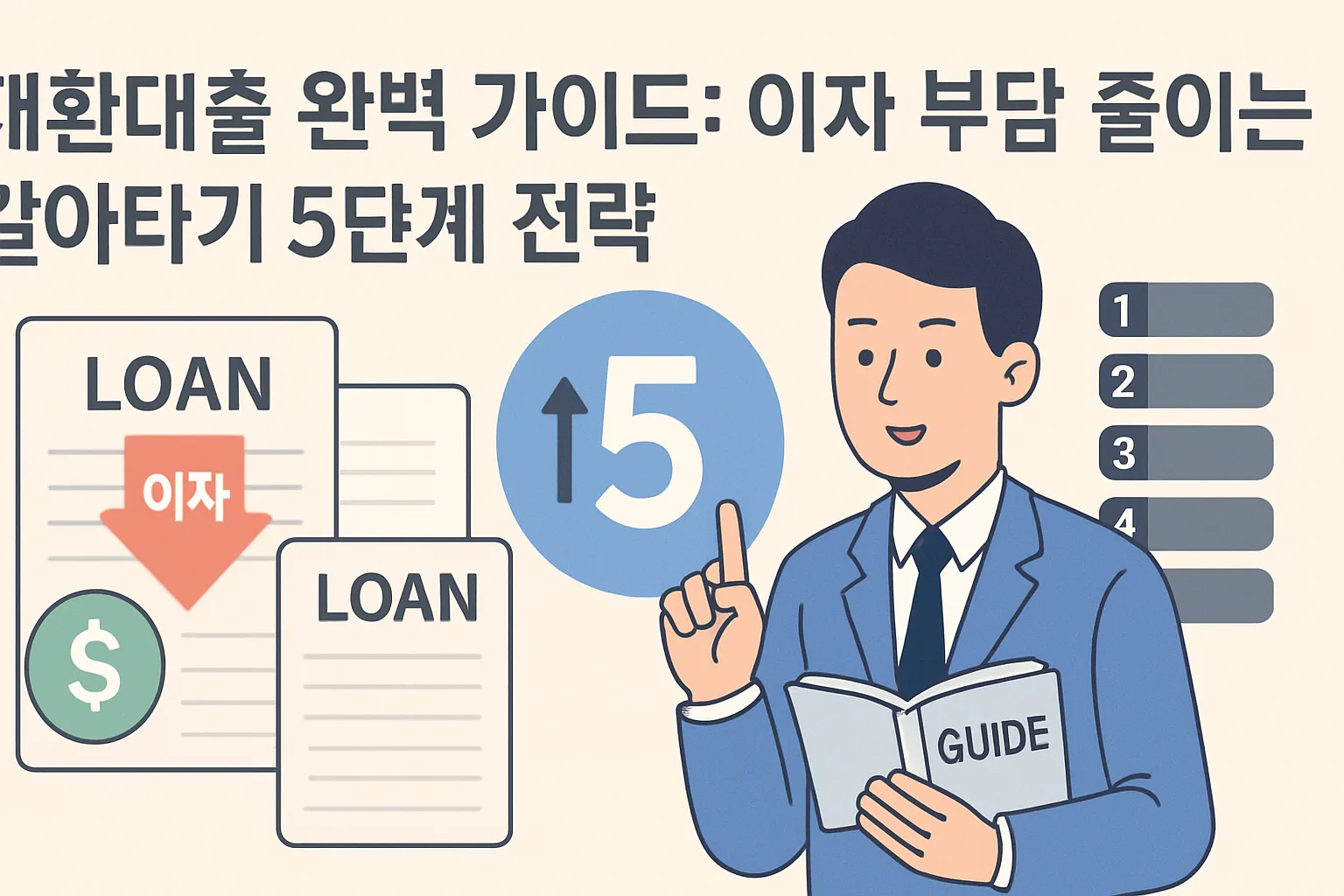 대환대출 완벽 가이드: 이자 부담 줄이는 갈아타기 5단계 전략