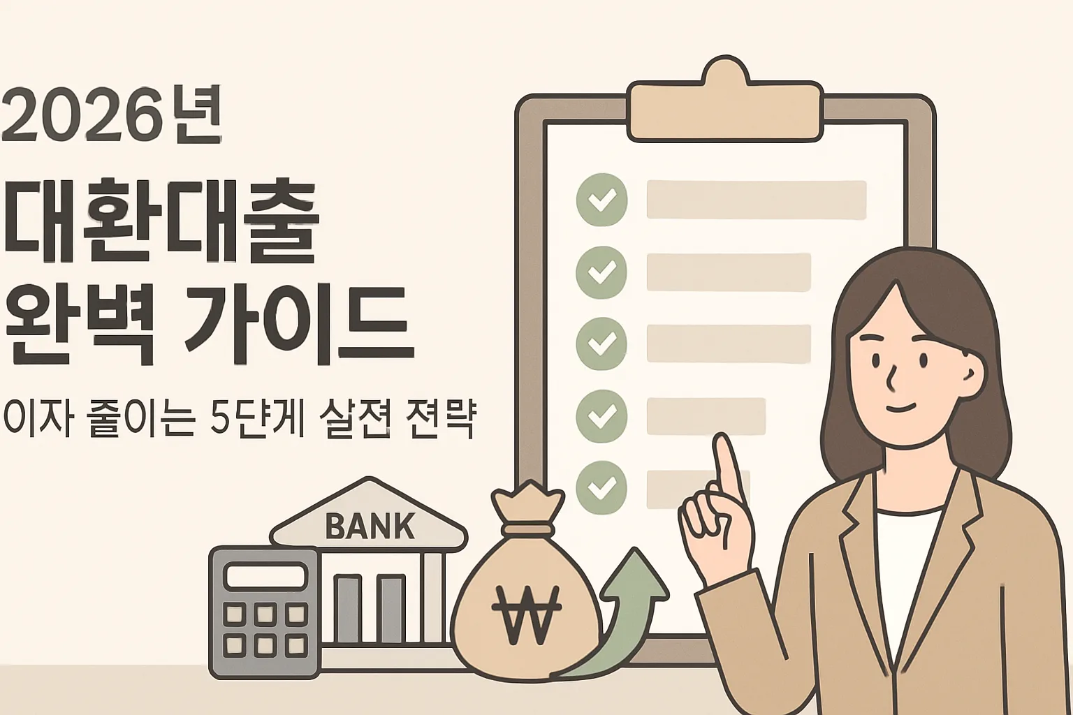 2026년 대환대출 완벽 가이드: 이자 줄이는 5단계 실전 전략