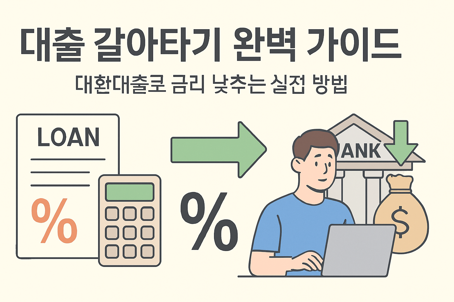 프리랜서가 종합소득세 신고 서류를 정리하는 책상