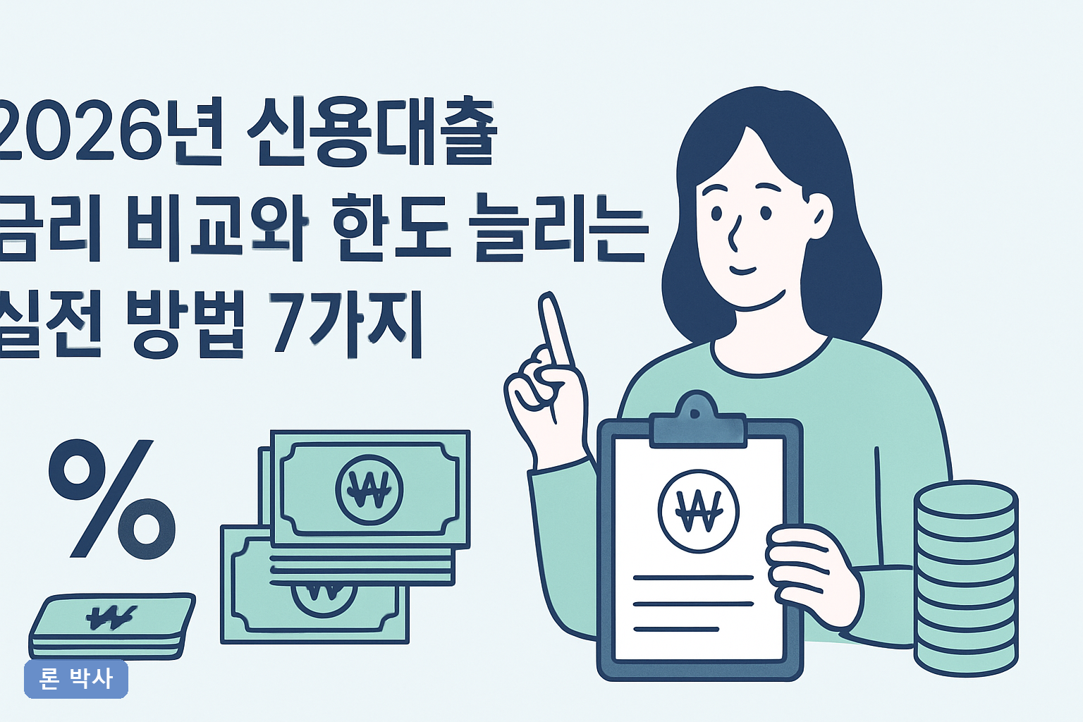 2026년 신용대출 금리 비교와 한도 늘리는 실전 방법 7가지