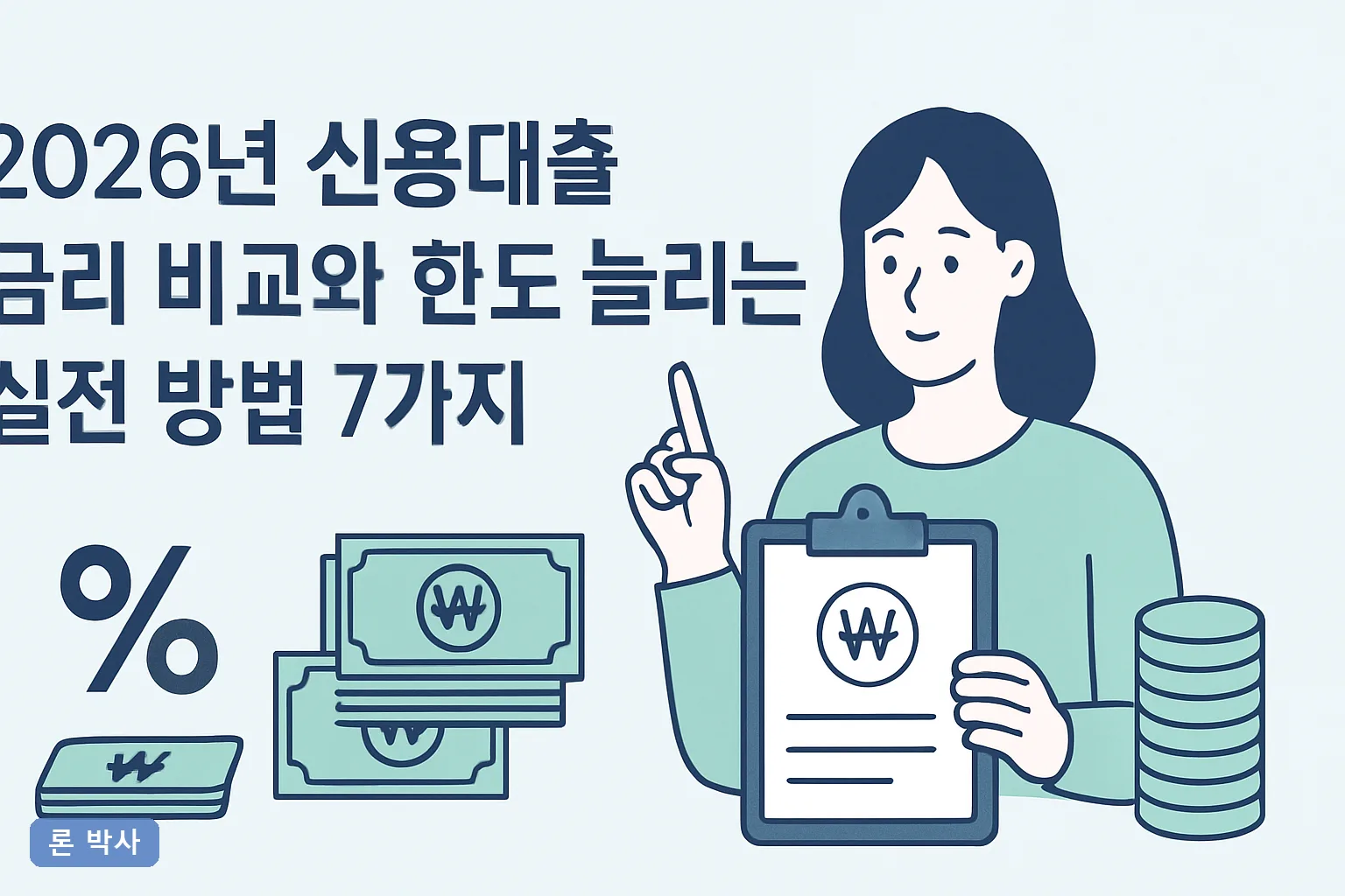 2026년 신용대출 금리 비교와 한도 늘리는 실전 방법 7가지