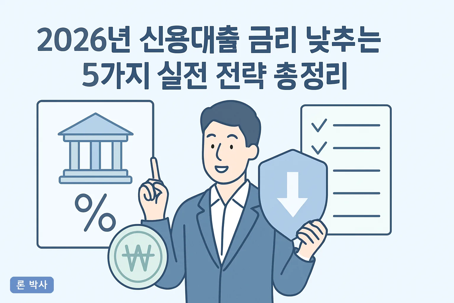 2026년 신용대출 금리 낮추는 5가지 실전 전략 총정리